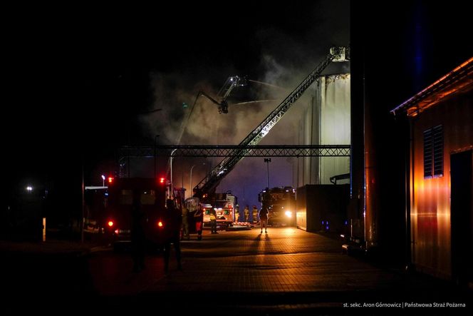  Kawle. Pożar zakładu przetwórstwa drobiowego. 120 strażaków walczy z żywiołem w czwartek, 14 sierpnia. Jeden z nich zaginął [ZDJĘCIA]