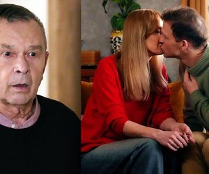 Barwy szczęścia odc. 3165.  Łukasz (Michał Rolnicki), Agnieszka (Katarzyna Tlałka), Czesław (Marian Jaskulski)