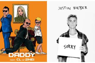 Okładka PSY Daddy i Sorry Justin Bieber