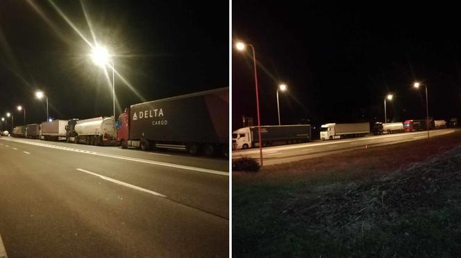 Kolejka ciężarówek już pod Rzeszowem! Policja apeluje do kierowców