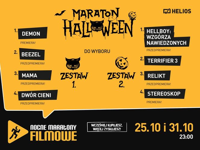 Kino Helios Siedlce zaprasza na Nocne Maratony Halloween