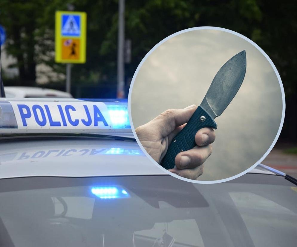 Ruda Śląska: Z nożem na policjantów. Musieli użyć paralizatora. 45-latek znęcał się nad konkubiną