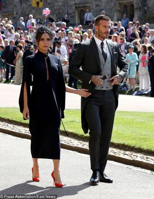 Victoria Beckham i David Beckham na ślubie księcia Harry'ego z Meghan Markle