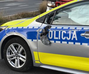 Dachowanie radiowozu. Bielany