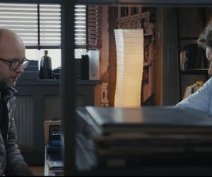 M jak miłość, odcinek 1856: klient (Michał Żerucha), Marcin (Mikołaj Roznerski)