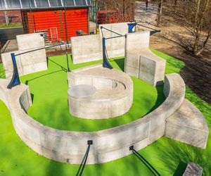 Flowpark do ćwiczenia parkouru, park Przy Bażantarni