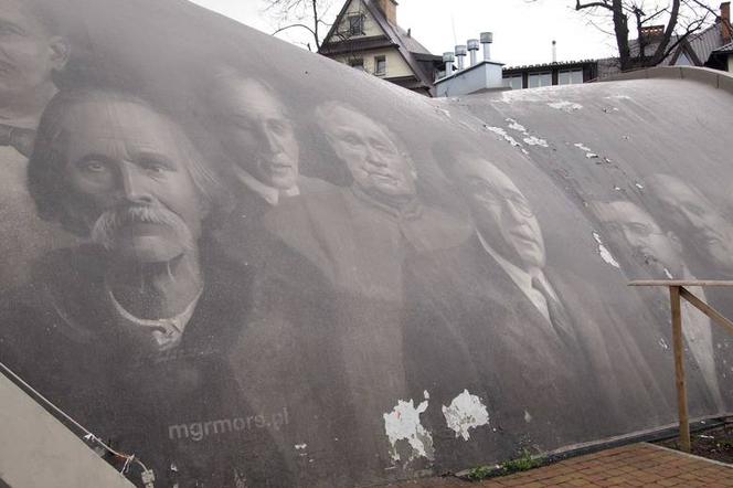 Mural w Parku Miejskim w Zakopanem zniszczony. Winna... pogoda!