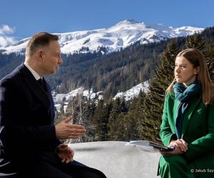 Andrzej Duda w Davos