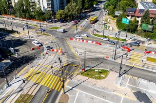 Tramwaj na Stegny w Warszawie w przeddzień otwarcia