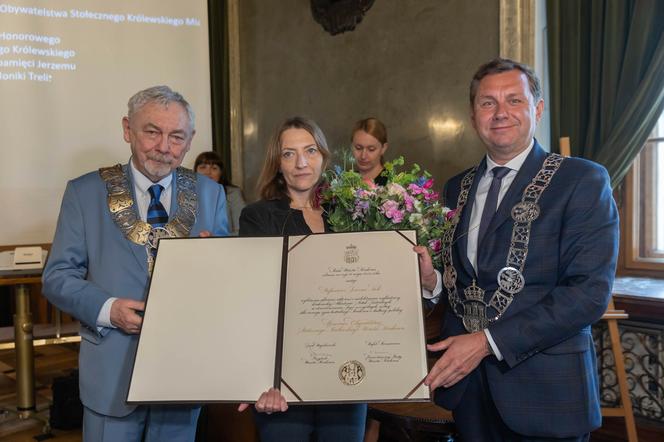 Córka Jerzego Treli odebrała akt nadania mu honorowego obywatelstwa miasta