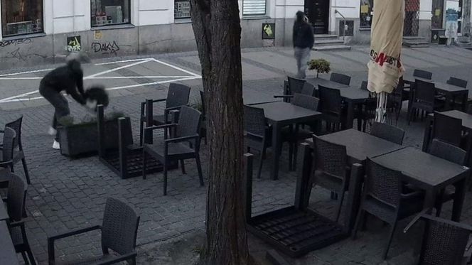 Atak wandali w centrum Lublina