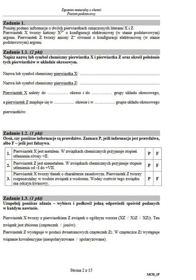 Matura 2020: Odpowiedzi. Chemia - poziom podstawowy [ARKUSZ]