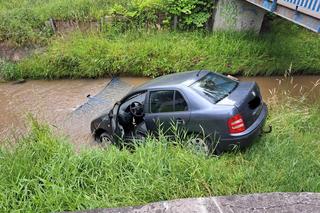 Skoda zanurkowała w Wątoku. Utrudnienia na ważnej trasie wylotowej z Tarnowa