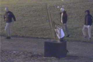 Najpierw zabrał się za gitarę, potem skopał saksofon. Wszystko nagrała kamera