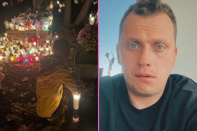 Wojciech Bojanowski odwiedził grób synka. Jestem dzisiaj lekko poskładany
