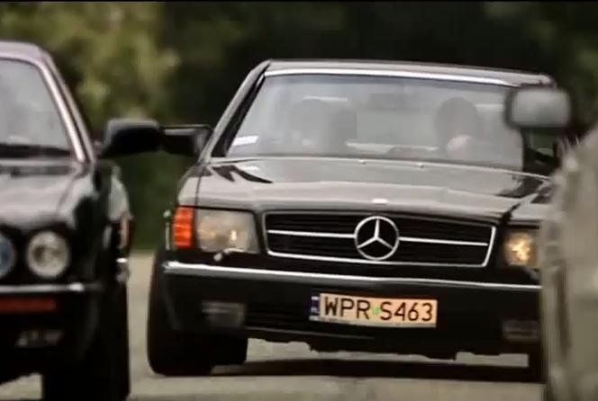 Mercedes 500 SEC w filmie "Świadek Koronny"