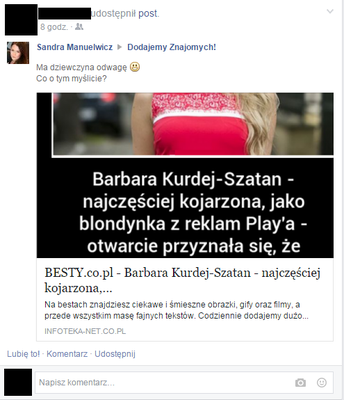 Barbara Kurdej Szatan otwarcie przyznała że... wirus na FB