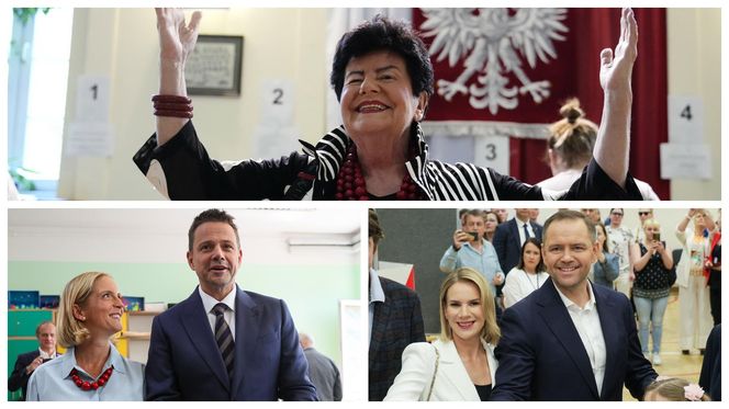 Wybory prezydenckie 2025. Ci znani Polacy ruszyli do urn wyborczych [ZDJĘCIA]