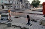 Siedlce: trwa budowa nowej nawierzchni na skrzyżowaniu ulic Piłsudskiego, Floriańskiej, Starowiejskiej i Kościuszki