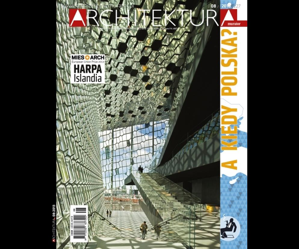 Okładka Miesięcznik Architektura 08/2013