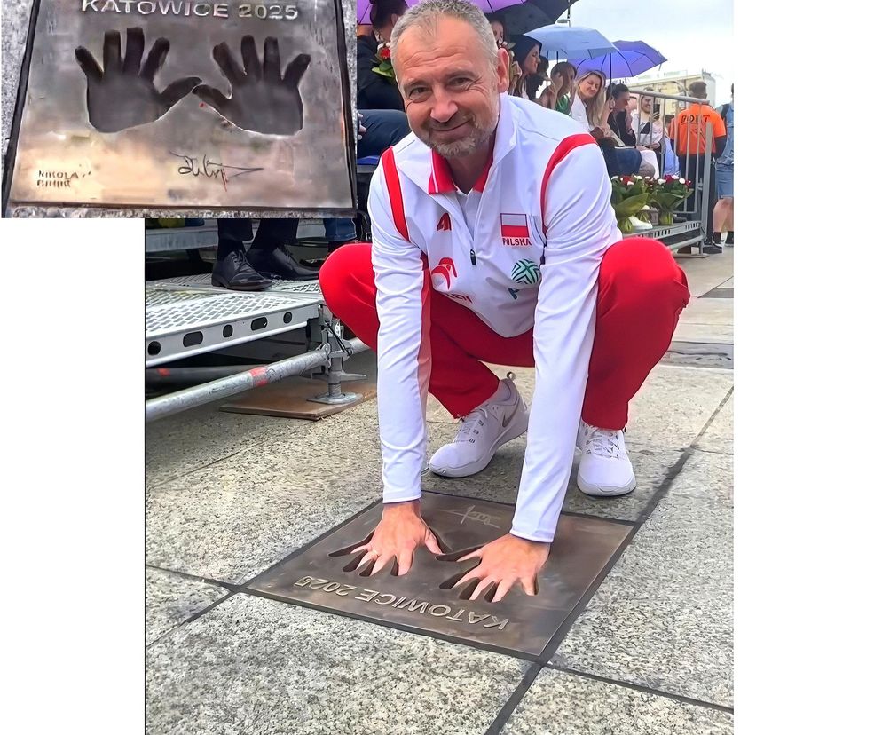 Siatkówka, Nikola Grbić, tablica, odciski dłoni, Aleja Gwiazd Siatkówki
