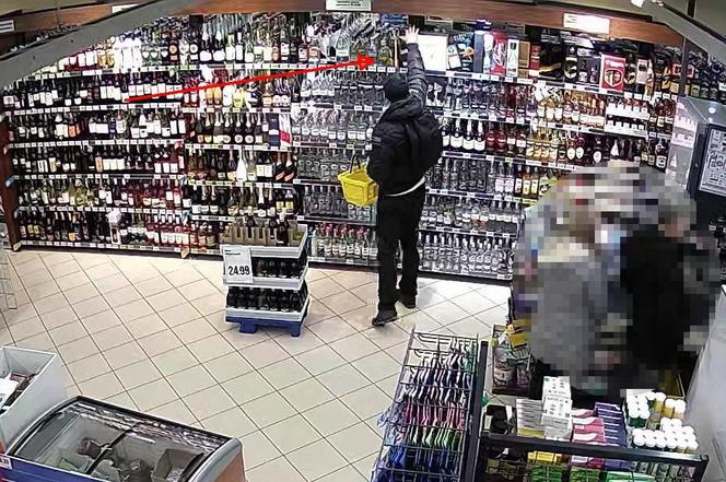 Zabrał ze sklepu alkohol, "zagrychę" i uciekł bez płacenia. Mężczyzny szuka policja [ZDJĘCIA]