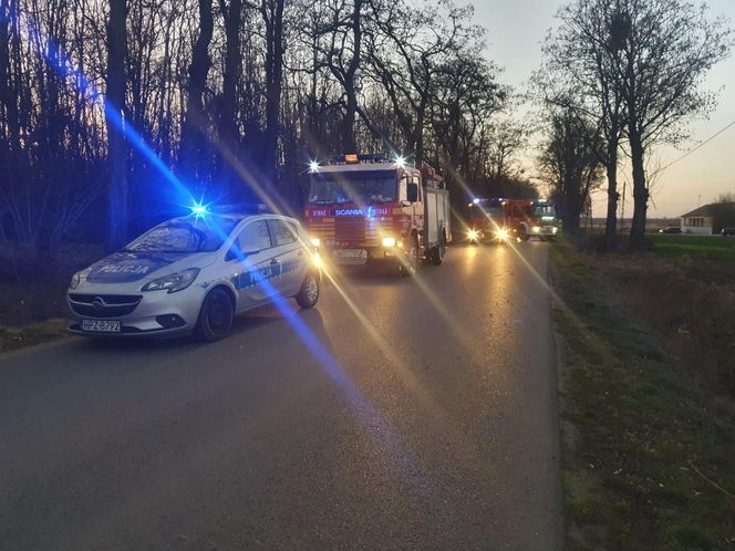 Samochód zderzył się z łosiem. Kierowca pilnie zabrany śmigłowcem LPR do szpitala