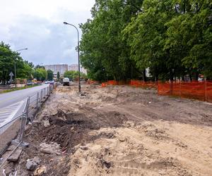 Budowa tramwaju na Stegny w Warszawie