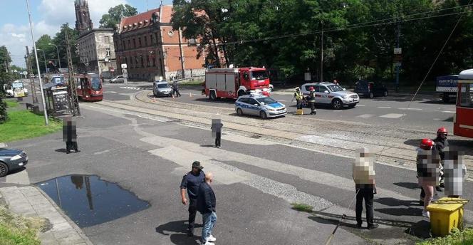 Zderzenie dwóch tramwajów w Mysłowicach. Co najmniej dwie osoby zostały ranne