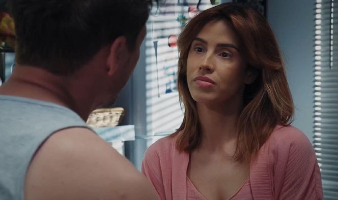 M jak miłość odc. 1879. Kama (Michalina Sosna), Marcin (Mikołaj Roznerski)