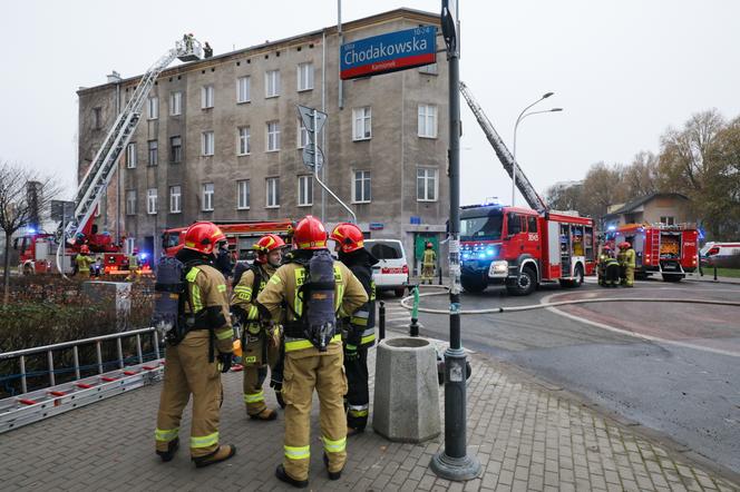 Pożar w kamienicy przy ul. Chodakowskiej