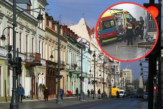 Zakrwawiony mężczyzna na Piotrkowskiej. Twierdził, że uciekł z bagażnika po pobiciu przez „kiboli”