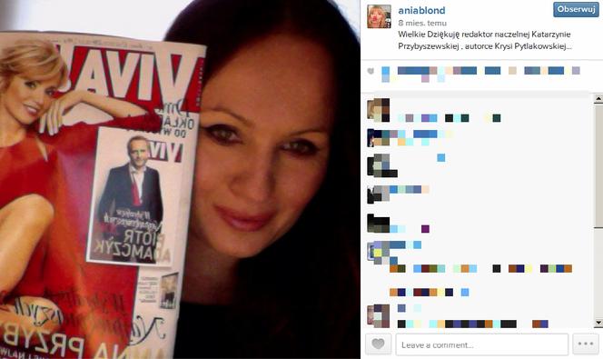 Anna Przybylska Instagram Facebook