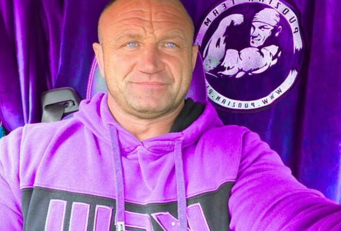 Mariusz Pudzianowski, gdy ważył 150 kilogramów