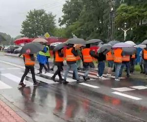 Protest maszynistów kolejowych w Śląskiem