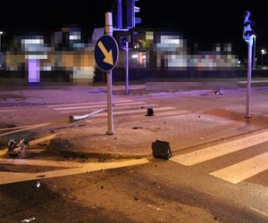 Pijani Ukraińcy rozbili się na skrzyżowaniu. Chwile grozy w Wejherowie