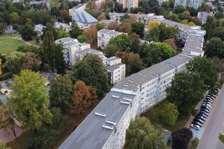 Osiedle Hansenów w Lublinie. Tu znajduje się najdłuższy blok mieszkalny w stolicy woj. lubelskiego! Zdjęcia z drona