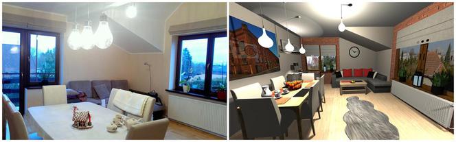 Salon w stylu industrialnym