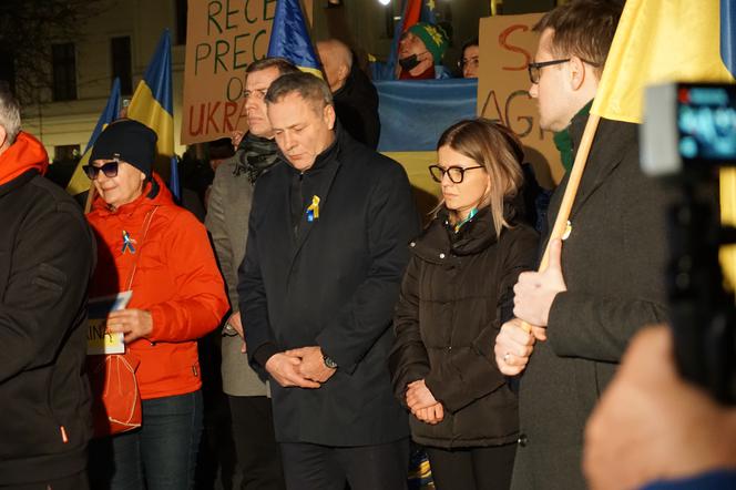 Wojna na Ukrainie. Bydgoszczanie protestowali przeciwko rosyjskiej agresji [ZDJĘCIA]