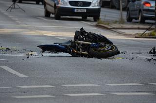 Wypadek motocykla na trasie Tuliszków - Turek! Dwie osoby trafił do szpitala