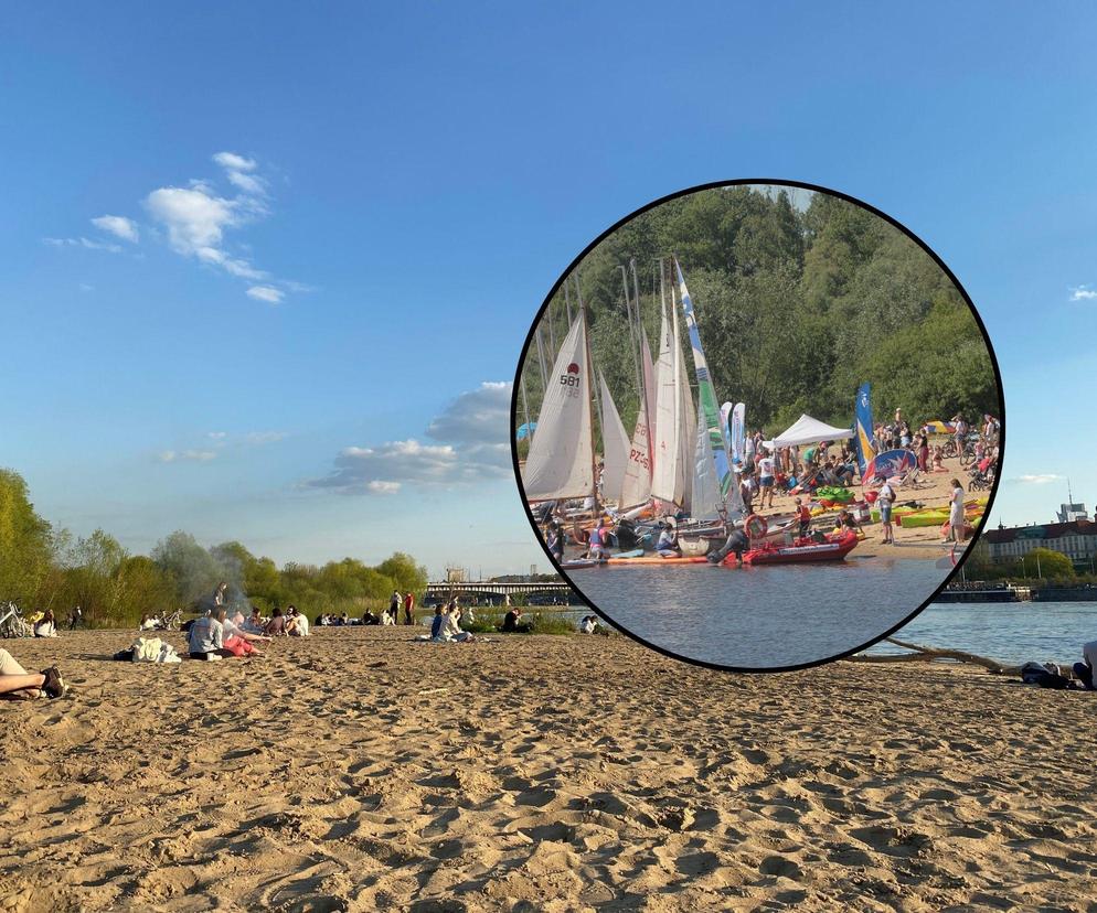 Oto najpiękniejsza plaża nad Wisłą w Warszawie. Idealne miejsce na upalne weekendy