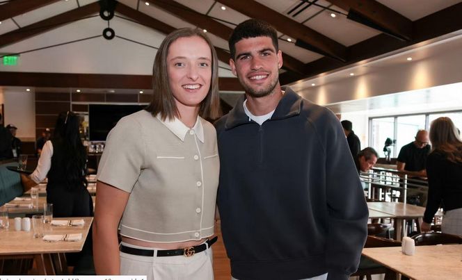 Iga Świątek i Carlos Alcaraz na lunchu w Indian Wells