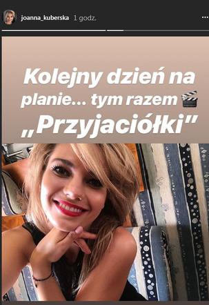 Przyjaciółki 12 sezon. Joanna Kuberska na planie