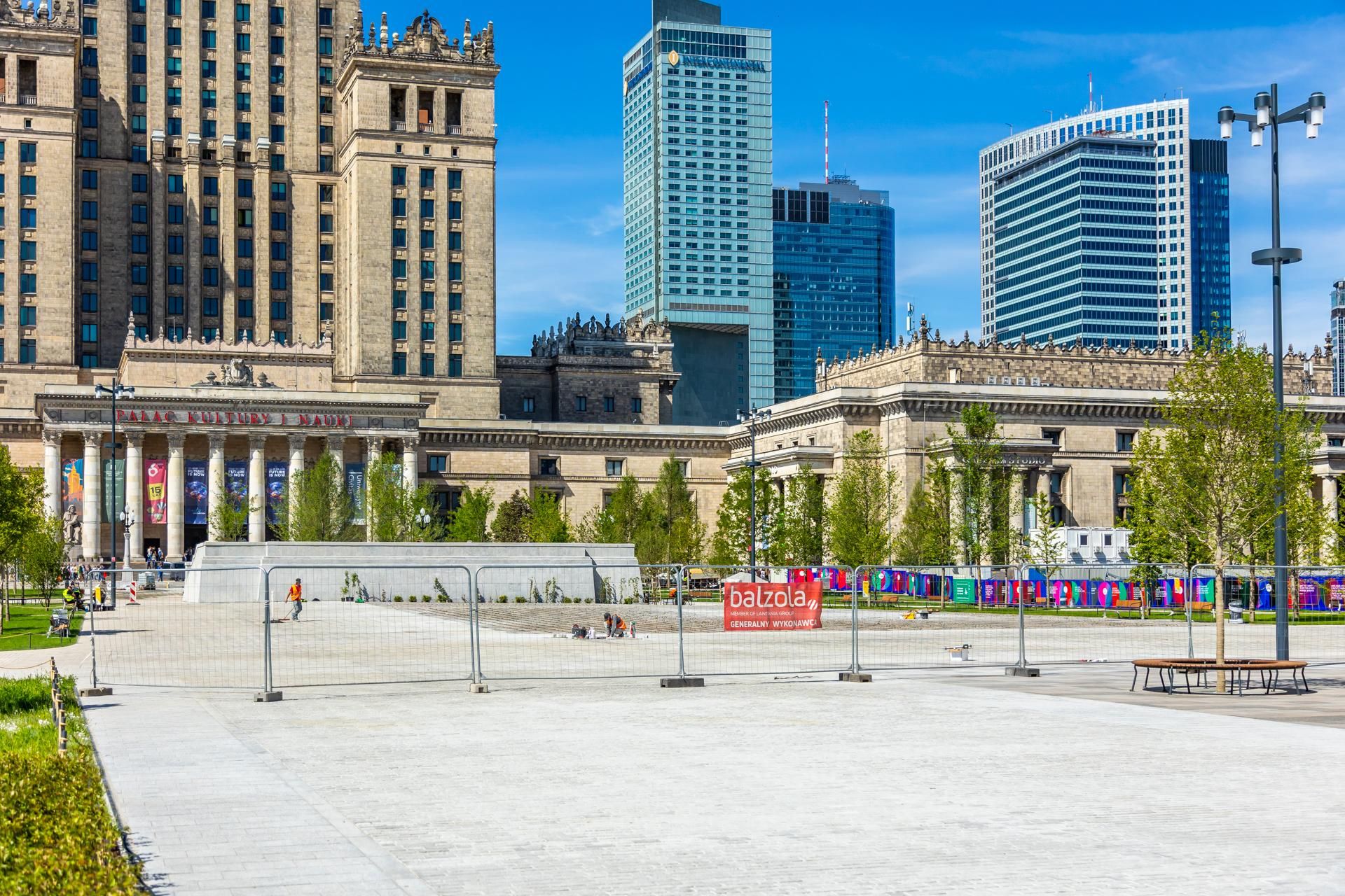 Plac Centralny Warszawa, sierpień 2025