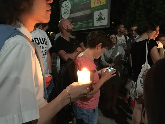 Protest przed domem Jarosława Kaczyńskiego, 22 lipca