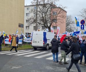 Protest pracowników wodociągowych w Poznaniu