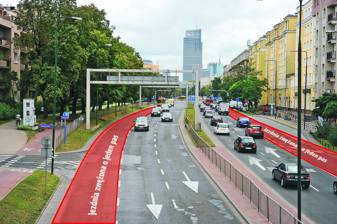 Chcą zwęzić poszerzoną Górczewską