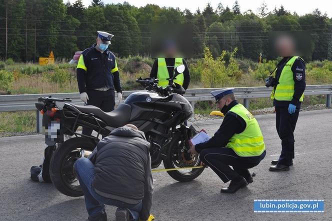 Tragiczny wypadek motocyklisty pod Lubinem