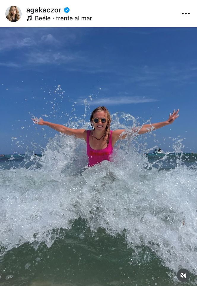 Gwiazdy Polsatu w bikini - Agnieszka Kaczorowska