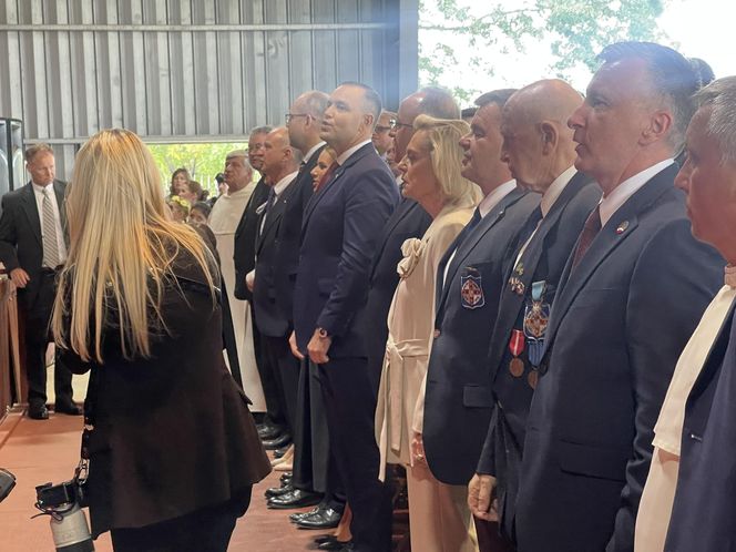 Karol Nawrocki z małżonką w USA. Tak przyjęto ich w Doleystown